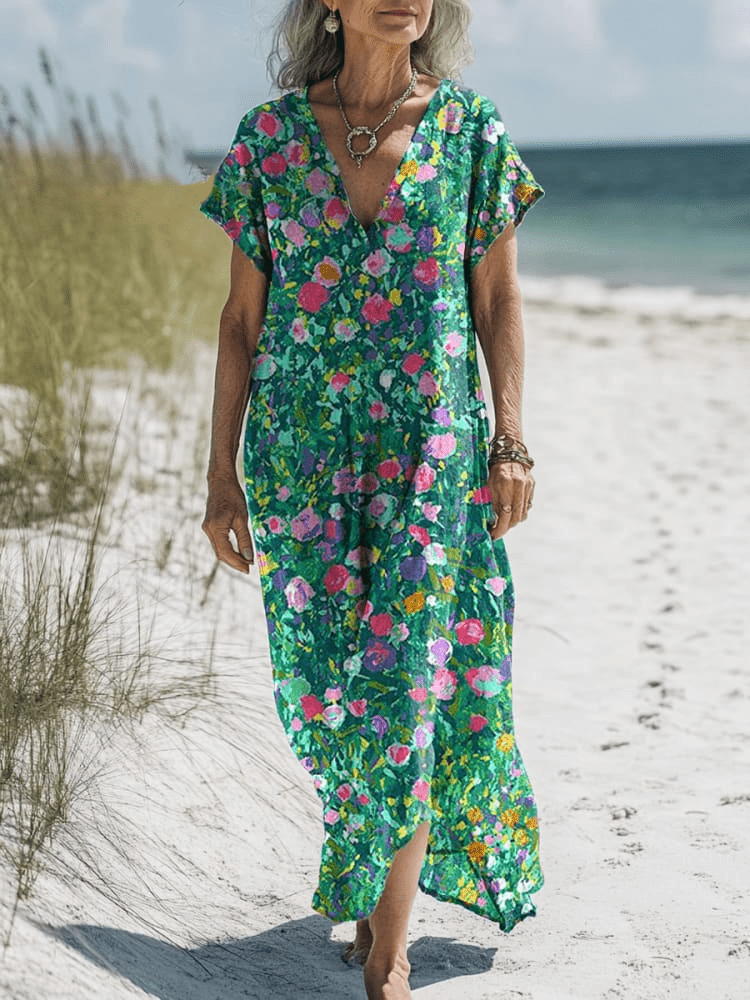Elly | Artistic Floral Dress