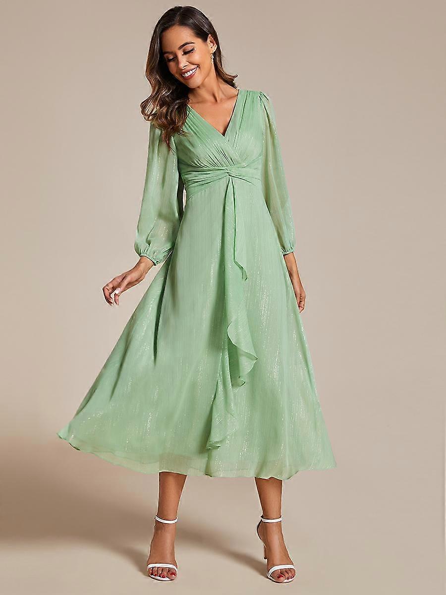 Lorena | Shimmer Chiffon Elegance Dress