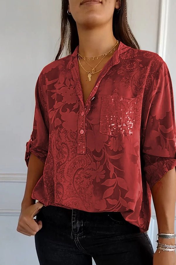 Ayame | Elegant Sequin Top